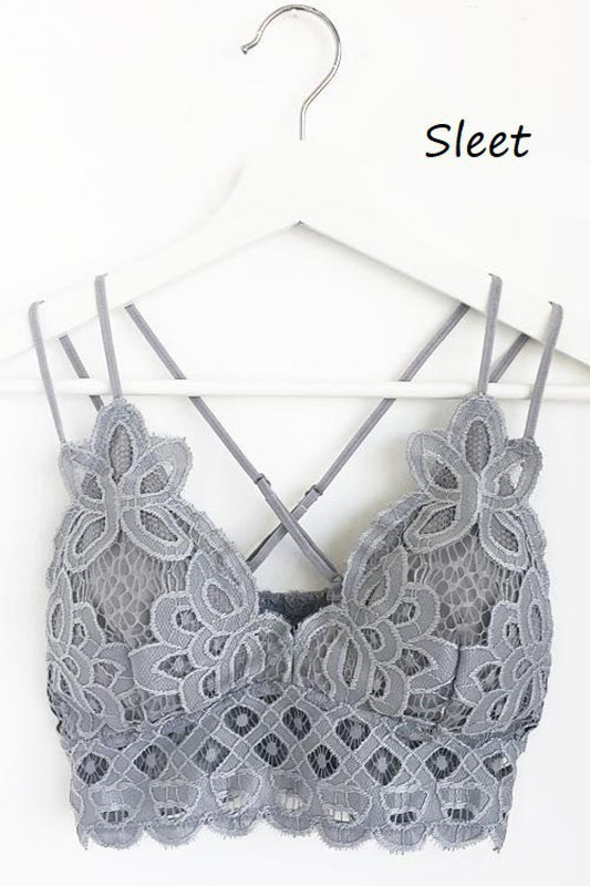 Anemone Cotton Jersey Triangle Bralette Black - S at  Women's  Clothing store