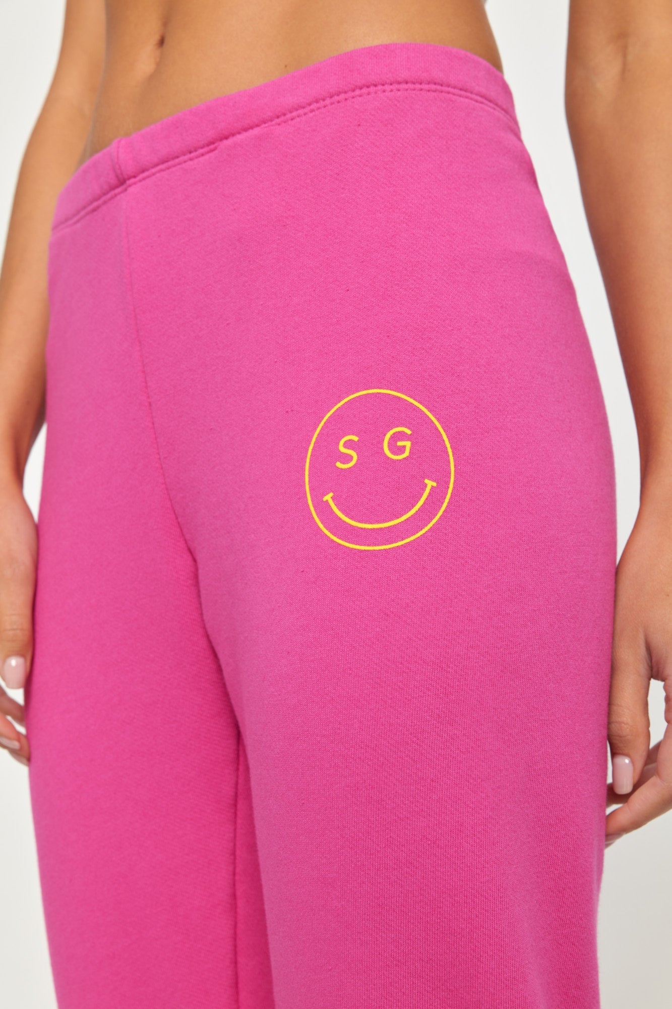 SPIRITUAL GANGSTER SG SMILEY LUNA SWEATPANT MAGENTA