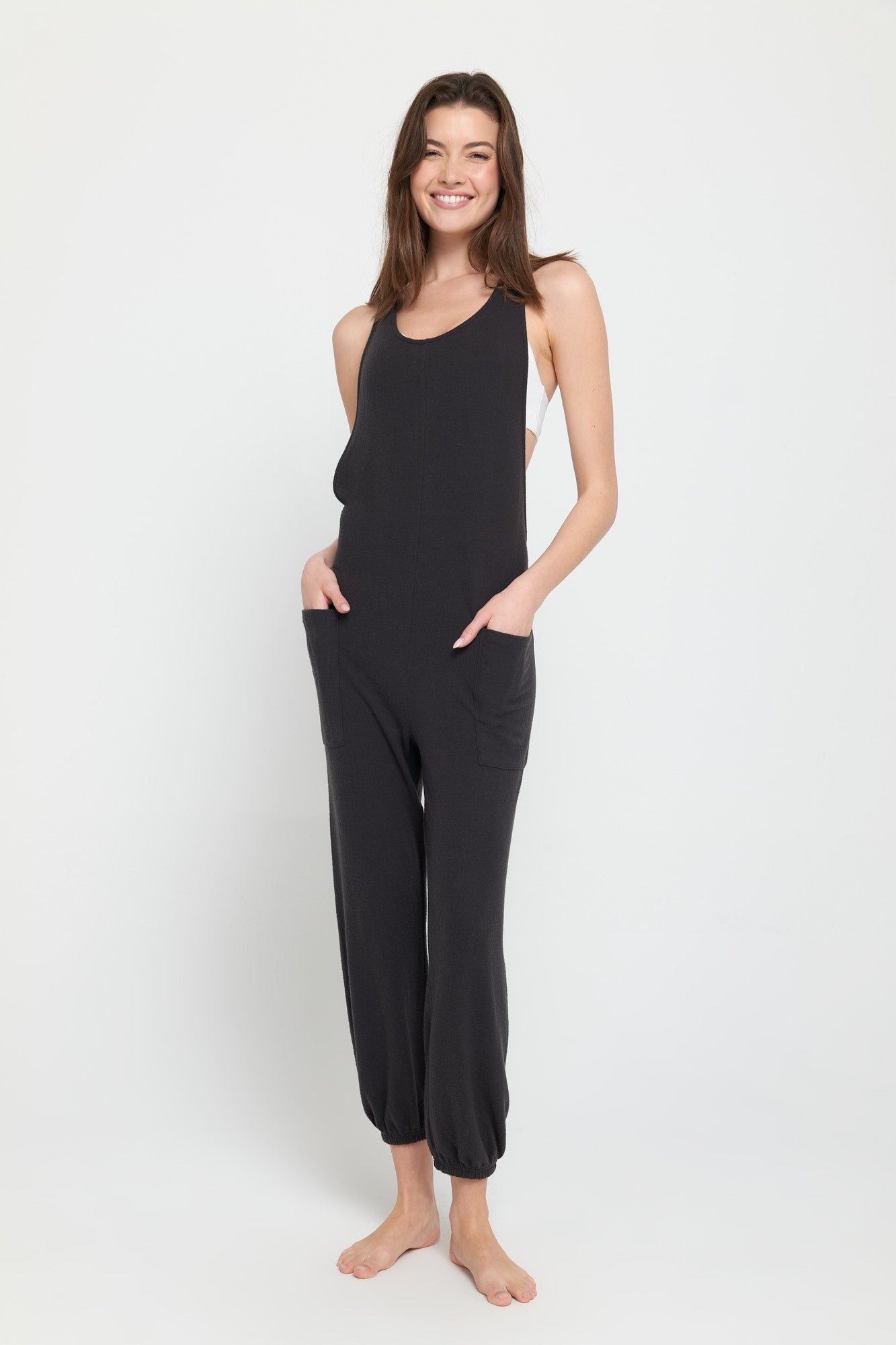 SPIRITUAL GANGSTER LEAH JUMPSUIT VINTAGE BLACK