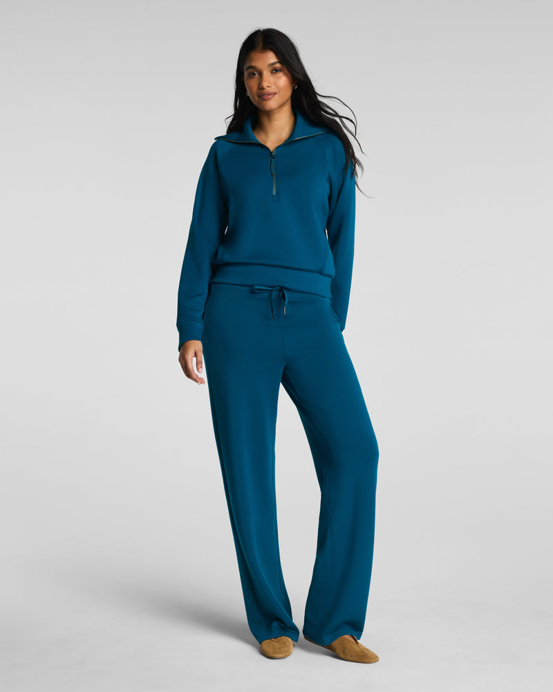 SPANX AIR ESSENTIALS HALF ZIP DEEP COVE