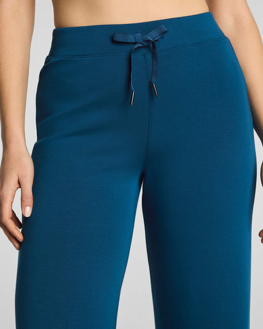 SPANX AIR ESSENTIALS WIDE LEG PANTS DEEP COVE