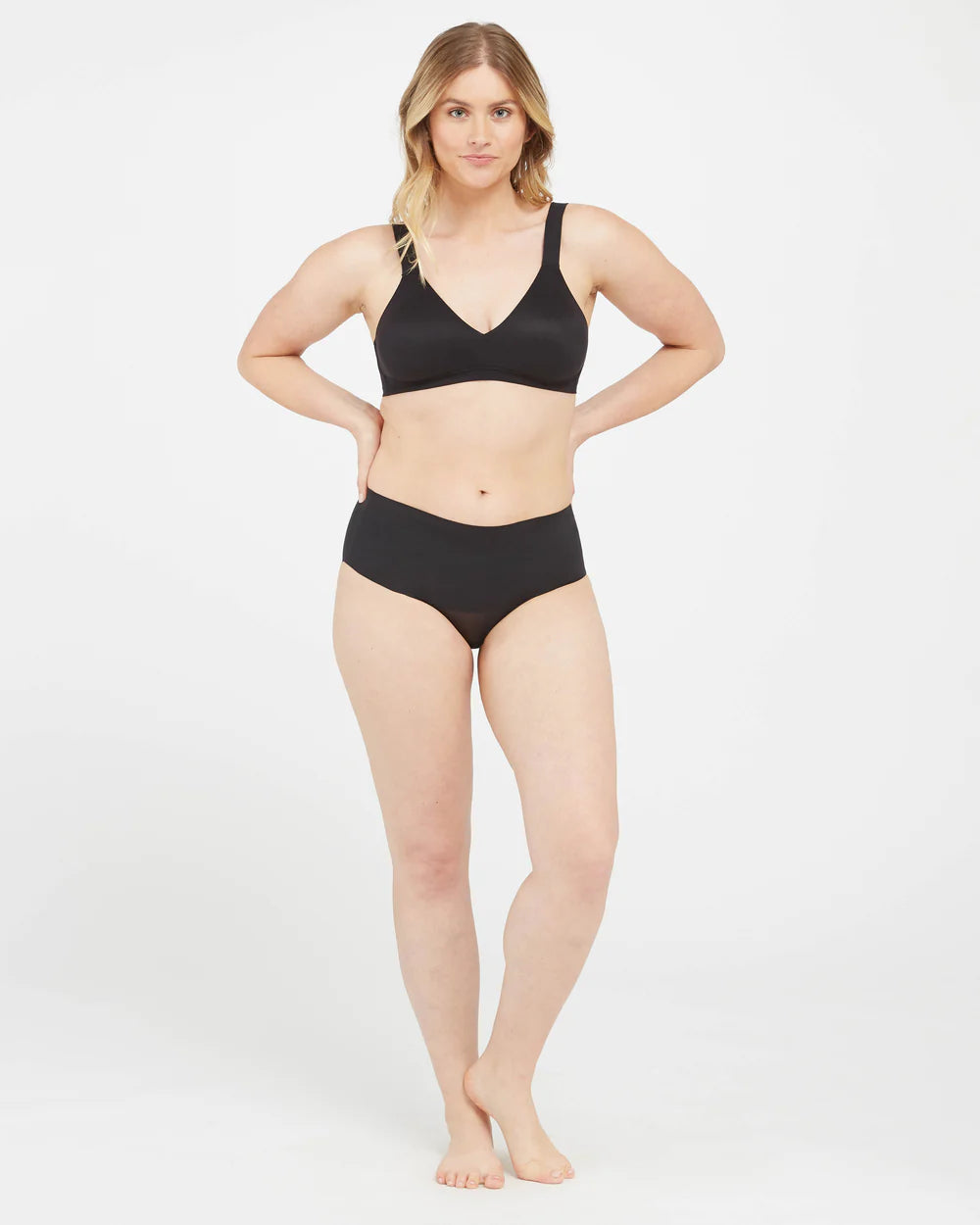 SPANX BRA-LLELUJAH LIGHTLY LINED BRALETTE BLACK