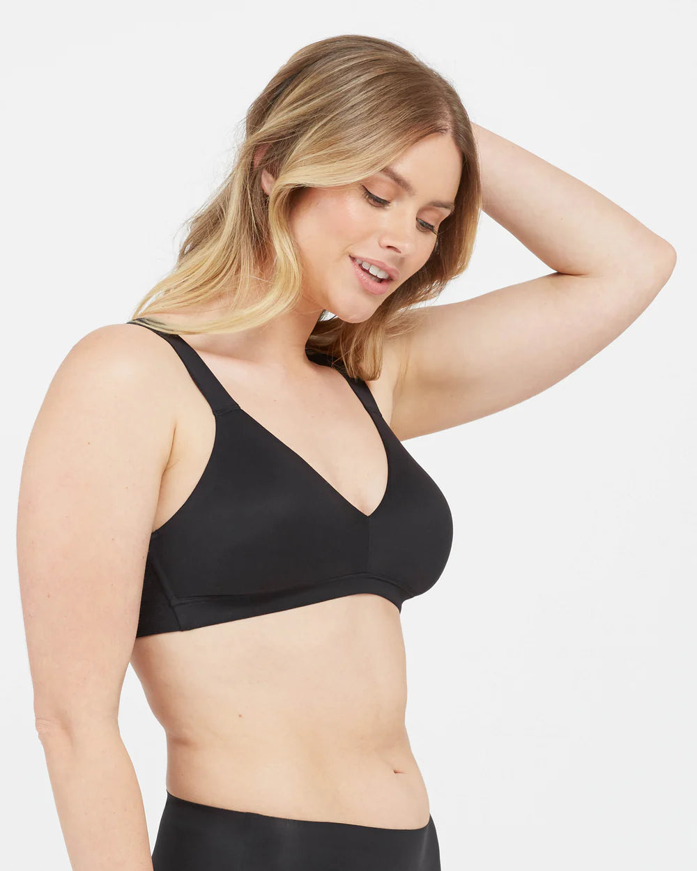 SPANX BRA-LLELUJAH LIGHTLY LINED BRALETTE BLACK