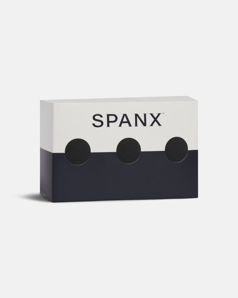 SPANX SMOOTH FIT-TO-YOU COTTON BRIEF 3-PACK BOX VERY BLACK