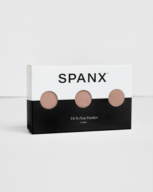 SPANX SMOOTH FIT-TO-YOU THONG 3-PACK BOX CAFE AU LAIT