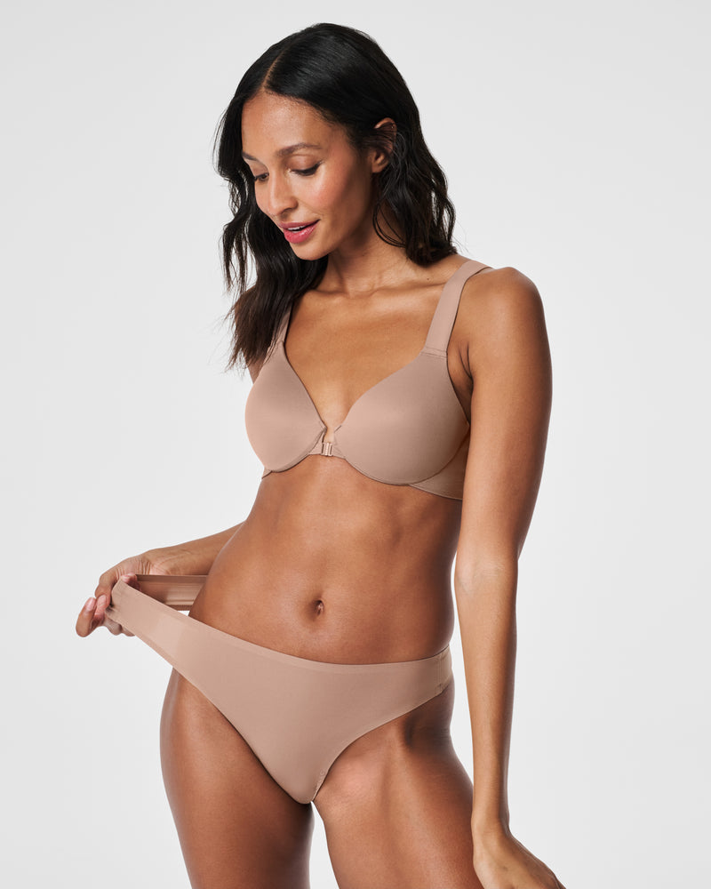SPANX SMOOTH FIT-TO-YOU THONG 3-PACK BOX CAFE AU LAIT