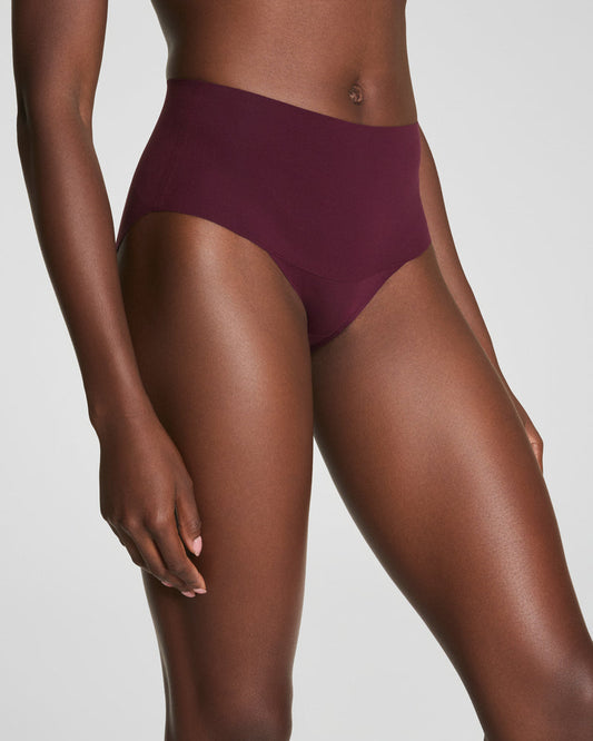 SPANX UNDIE-TECTABLE SMOOTHING BRIEF PLUM BERRY