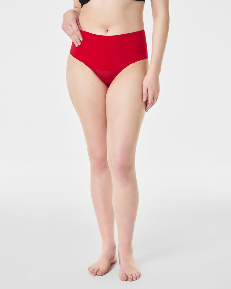 SPANX UNDIE-TECTABLE SMOOTHING BRIEF SPANX RED