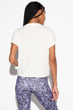SPIRITUAL GANGSTER 222 OPTIMIST LILA TEE WHITE