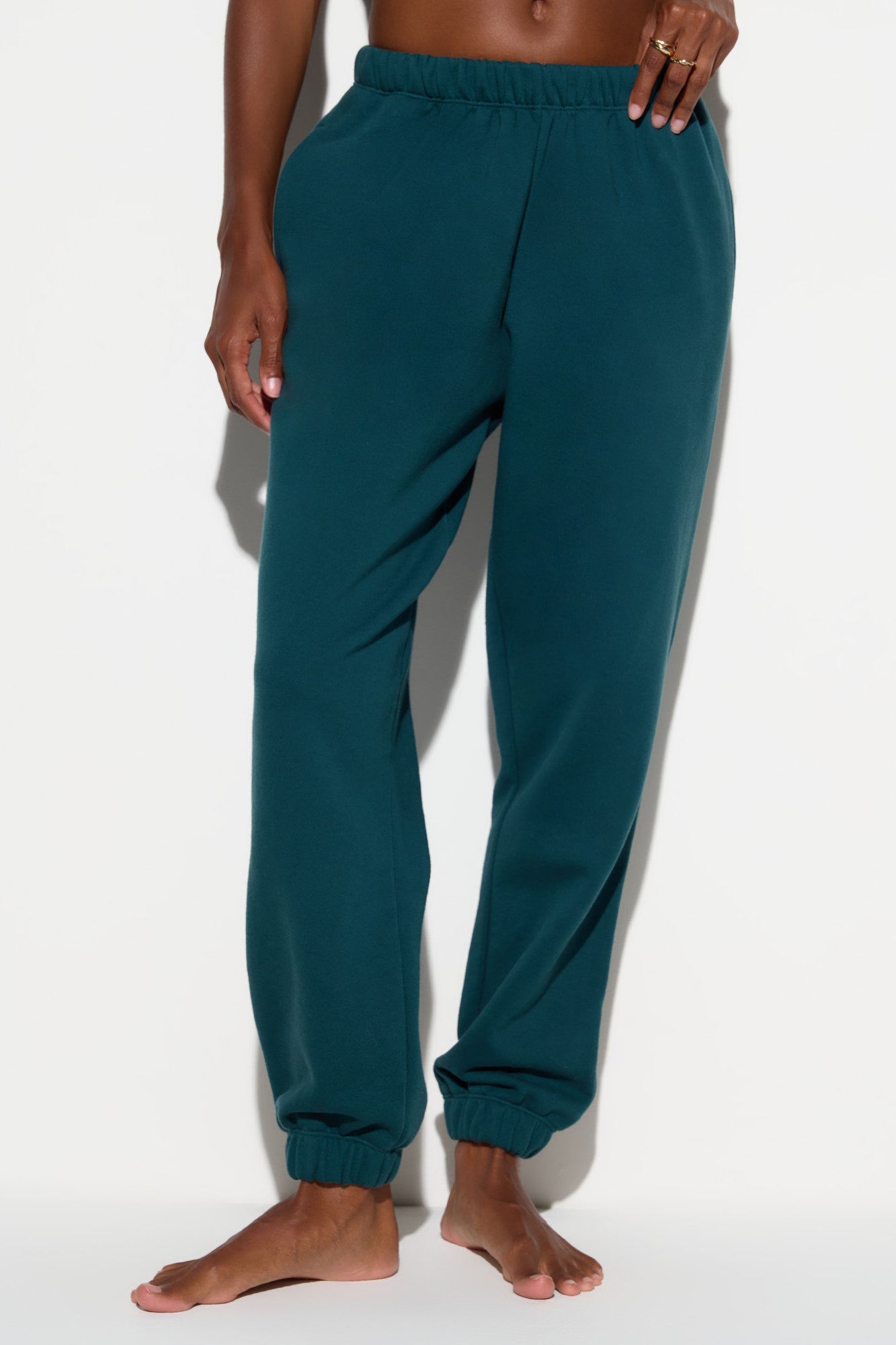 SPIRITUAL GANGSTER BALANCE PORTIA SWEATPANT MIDNIGHT TEAL