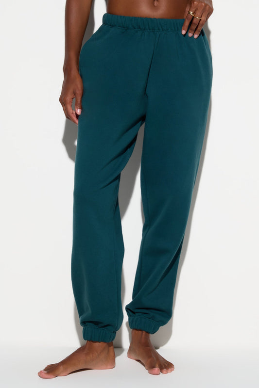 SPIRITUAL GANGSTER BALANCE PORTIA SWEATPANT MIDNIGHT TEAL