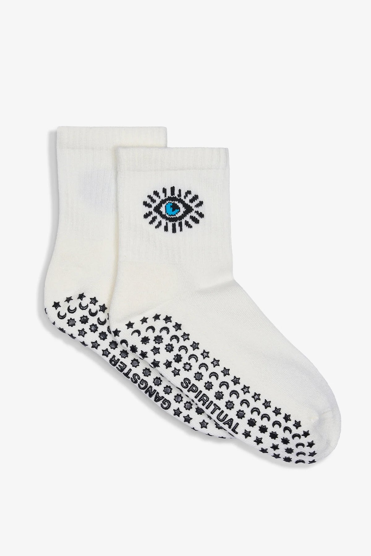 SPIRITUAL GANGSTER COSMIC VIBES GRIP SOCKS WHITE