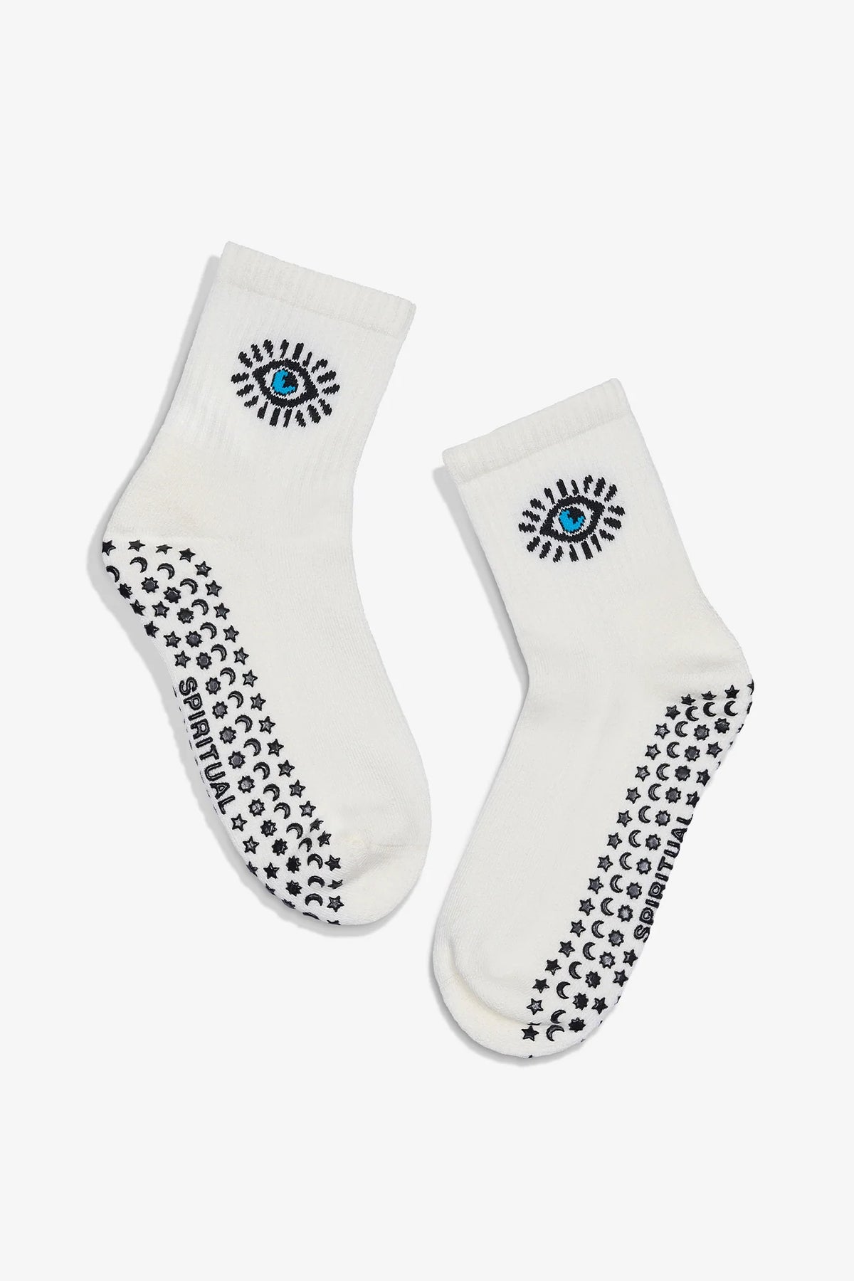 SPIRITUAL GANGSTER COSMIC VIBES GRIP SOCKS WHITE 1