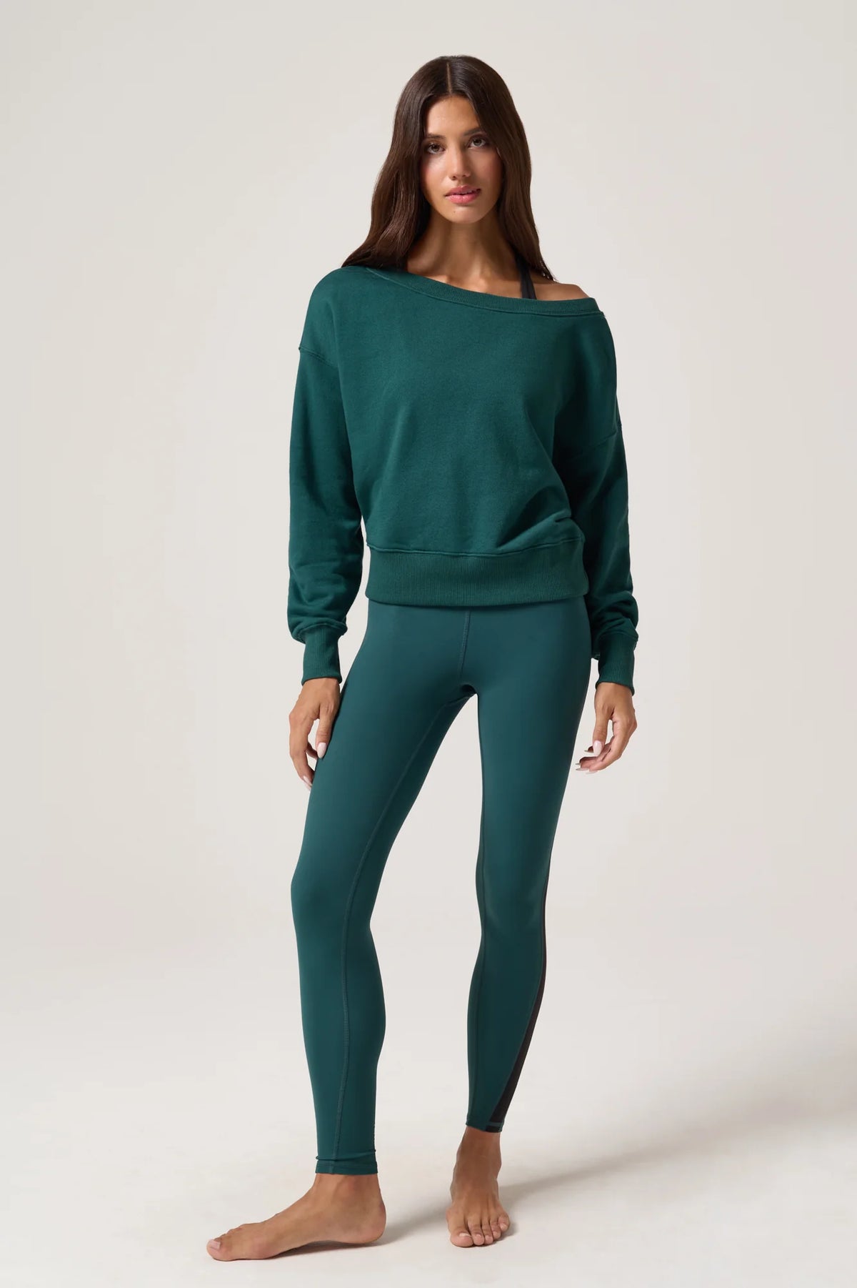 SPIRITUAL GANGSTER LA VIDA 2.0 SWEATSHIRT EVERGREEN