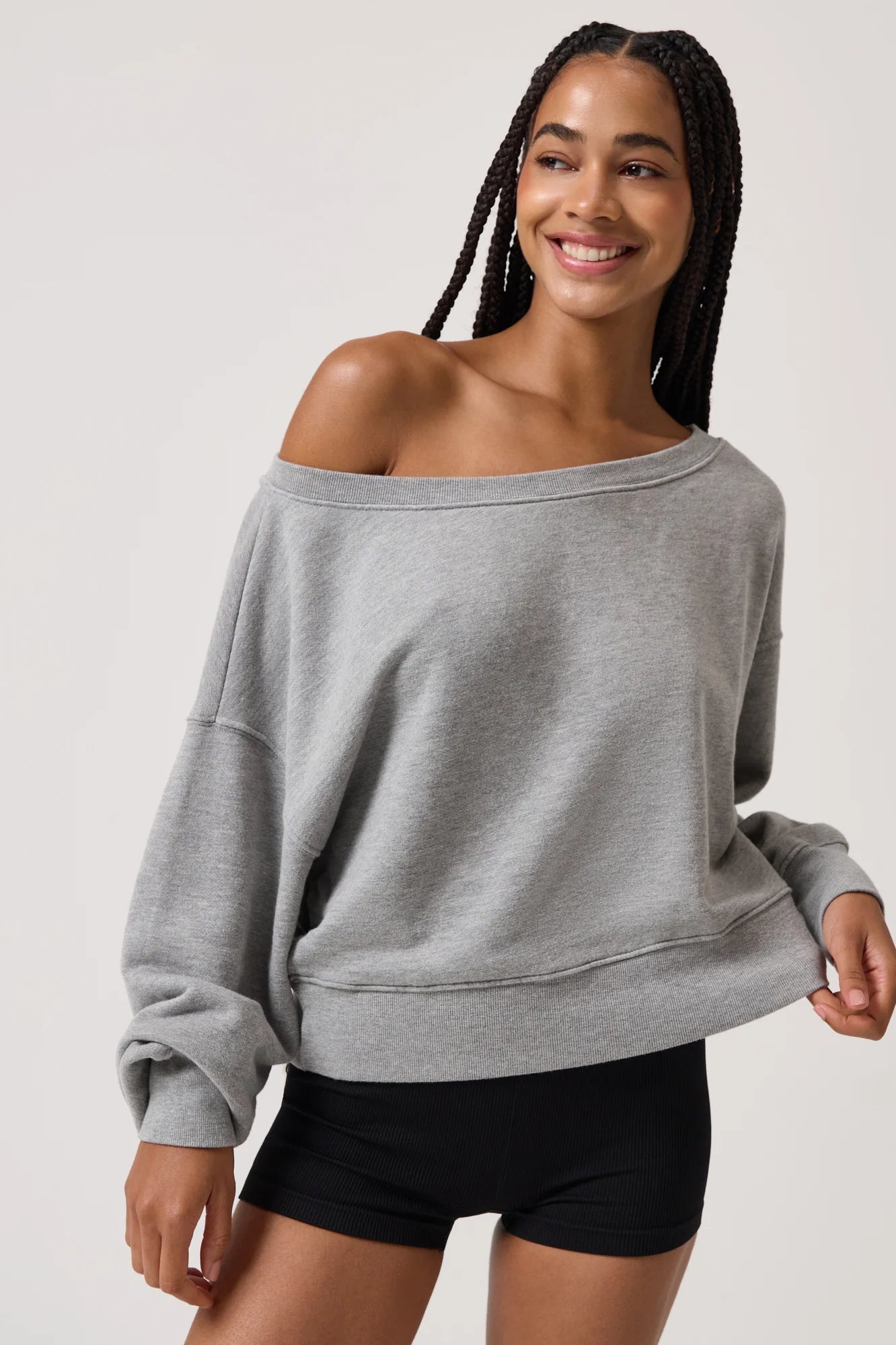 SPIRITUAL GANGSTER LA VIDA 2.0 SWEATSHIRT HEATHER GRAY 1