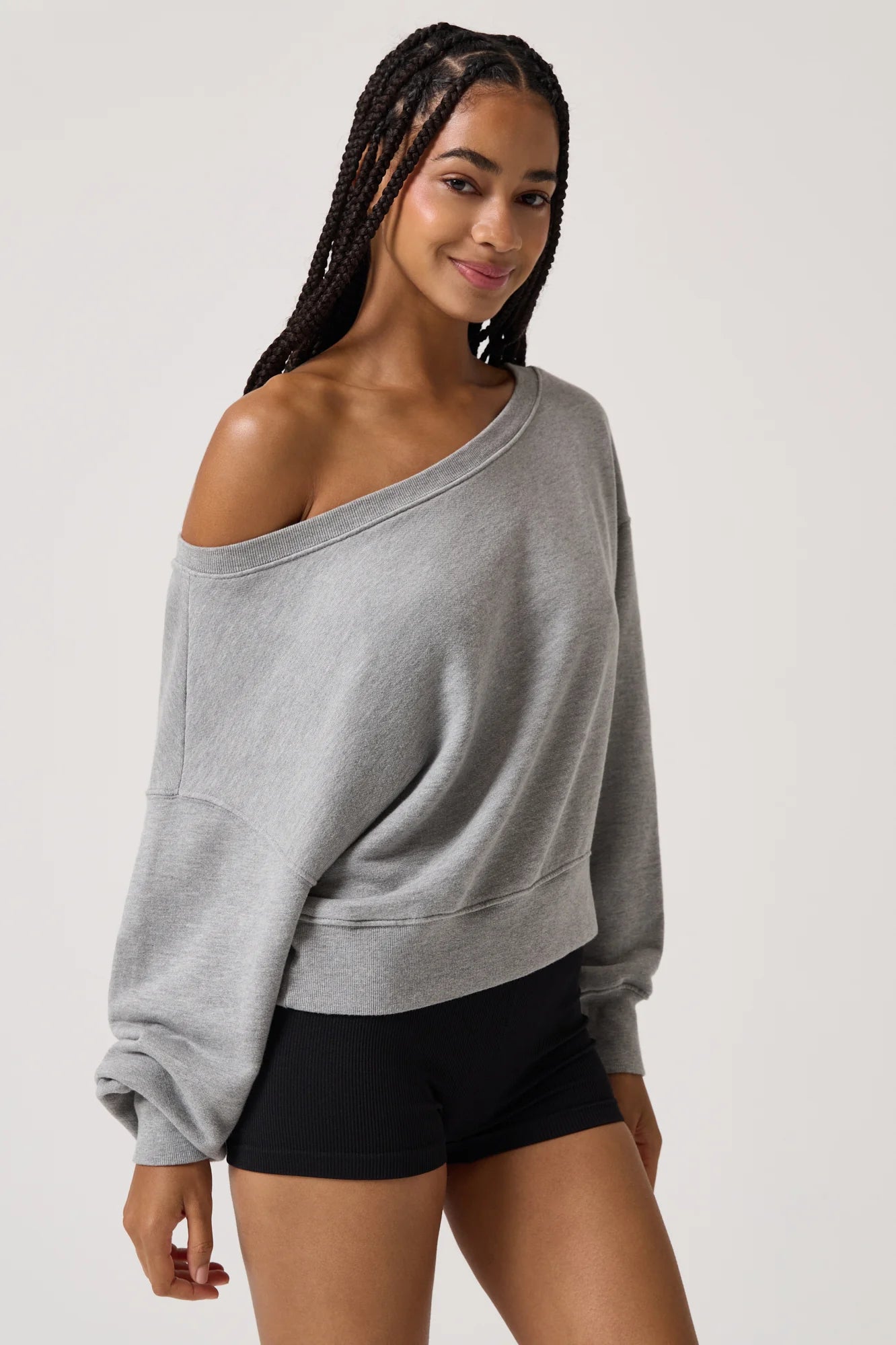 SPIRITUAL GANGSTER LA VIDA 2.0 SWEATSHIRT HEATHER GRAY 2