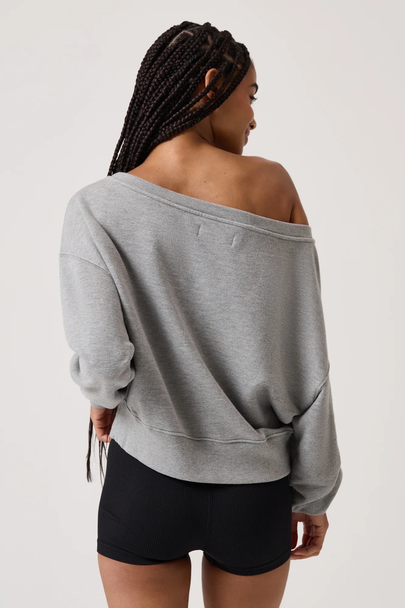 SPIRITUAL GANGSTER LA VIDA 2.0 SWEATSHIRT HEATHER GRAY 3