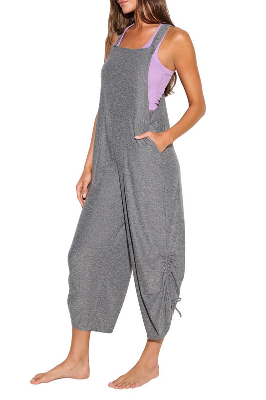 SPIRITUAL GANGSTER LISETTE JUMPSUIT HEATHER GREY