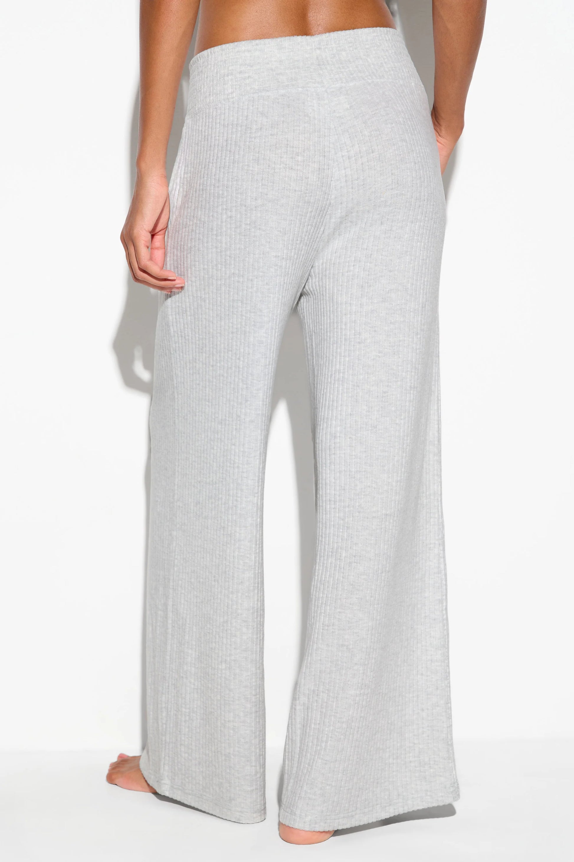 SPIRITUAL GANGSTER LUMA RIB RESTORE PANT LT HEATHER GREY