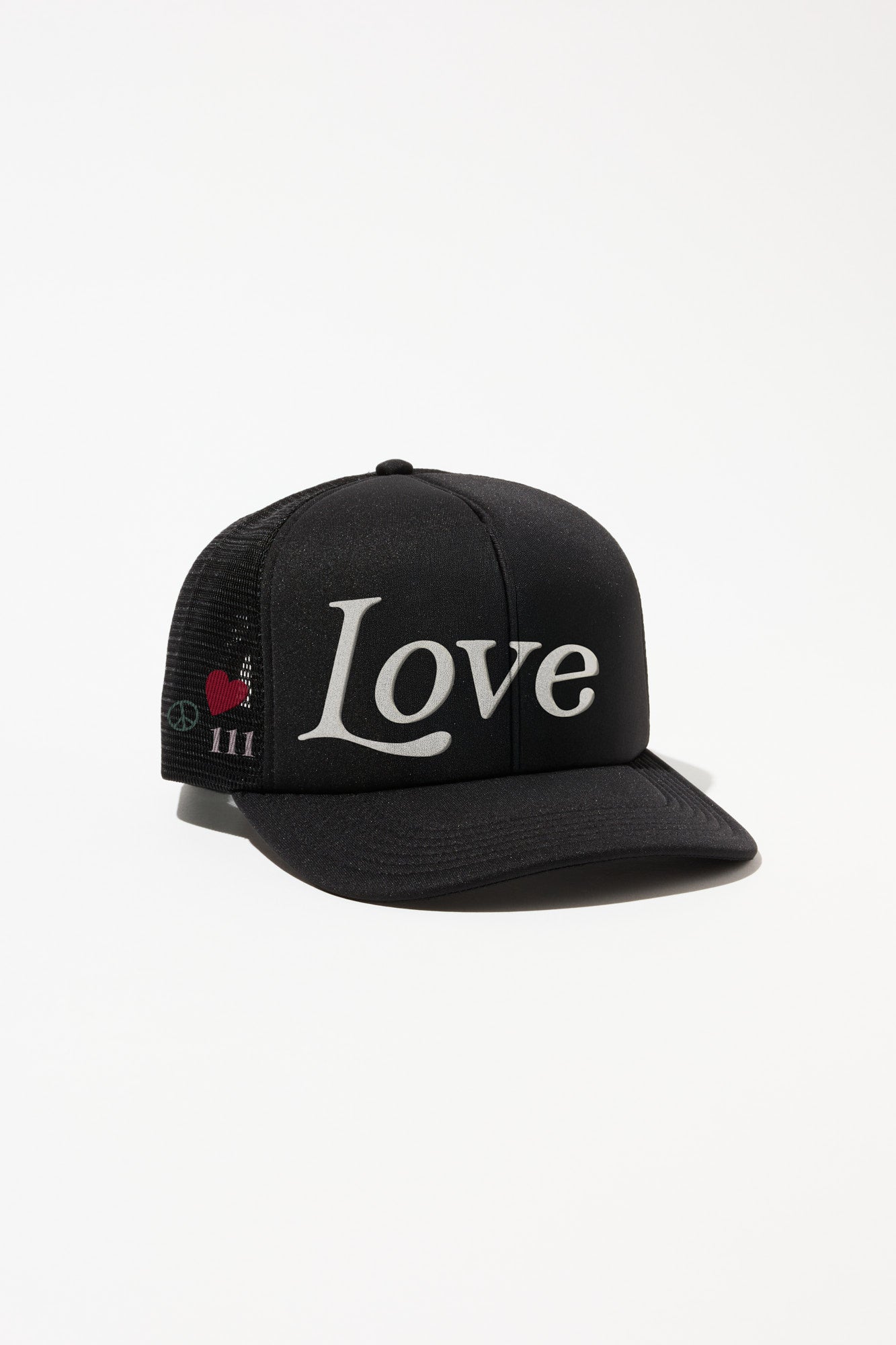 SPIRITUAL GANGSTER POWER OF LOVE TRUCKER HAT BLACK