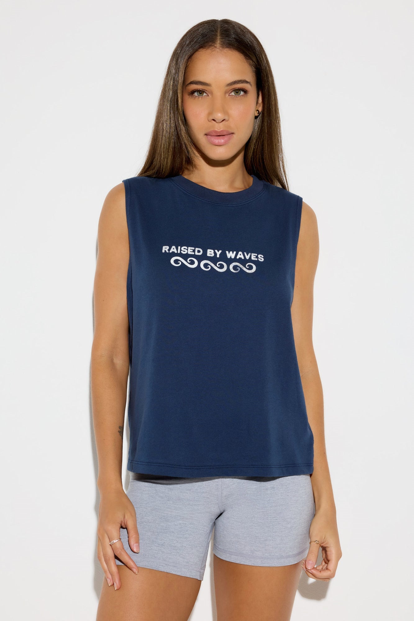 SPIRITUAL GANGSTER RAISED BY WAVES VIBE TANK INDIGO