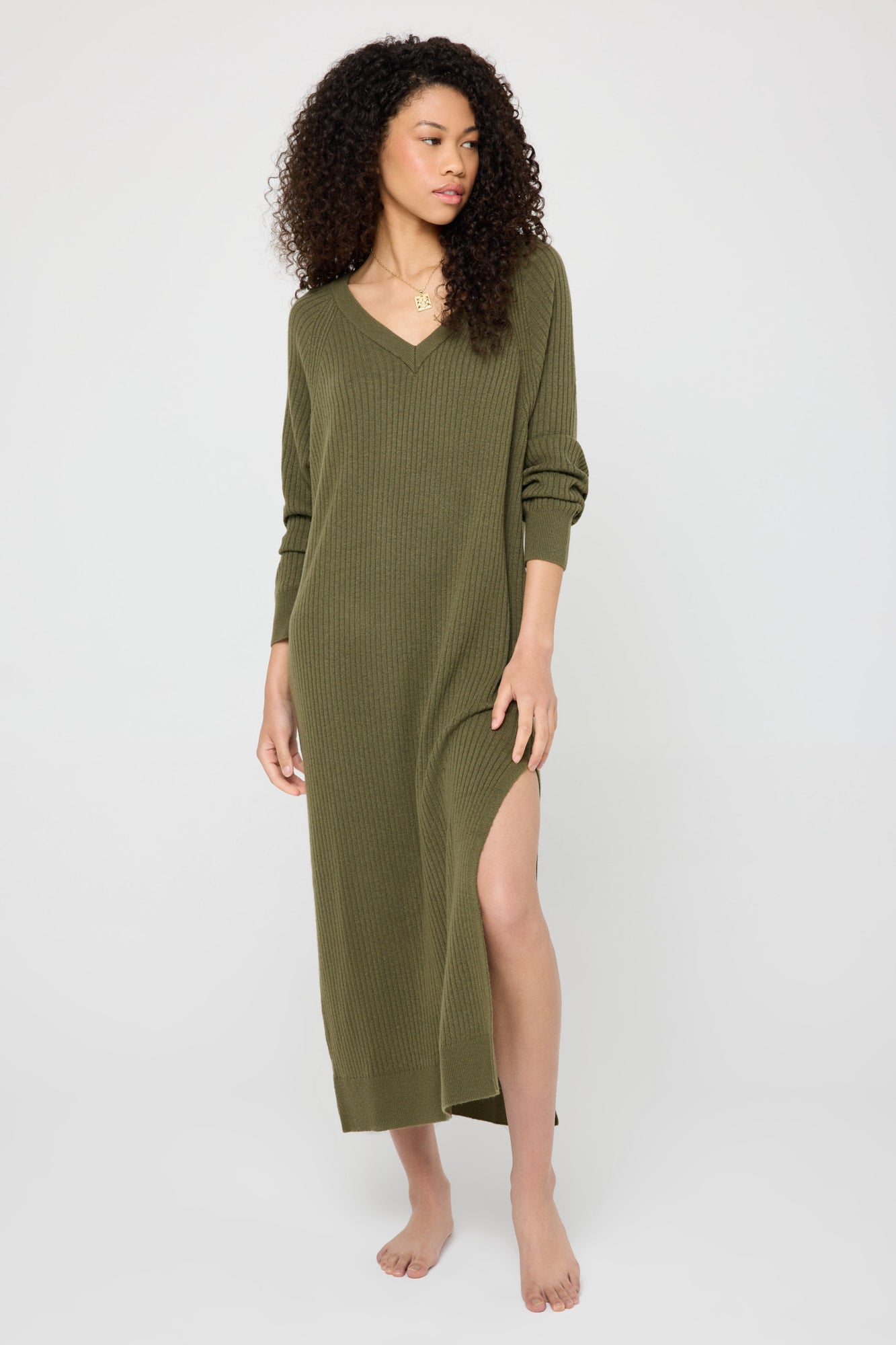 SPIRITUAL GANGSTER REVA MAXI DRESS SPRUCE