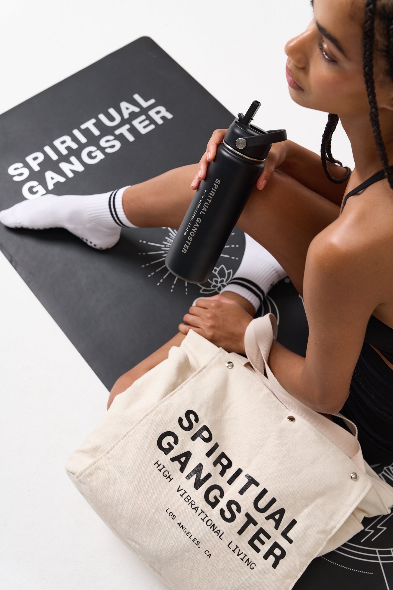 SPIRITUAL GANGSTER SG PRISM YOGA MAT BLACK