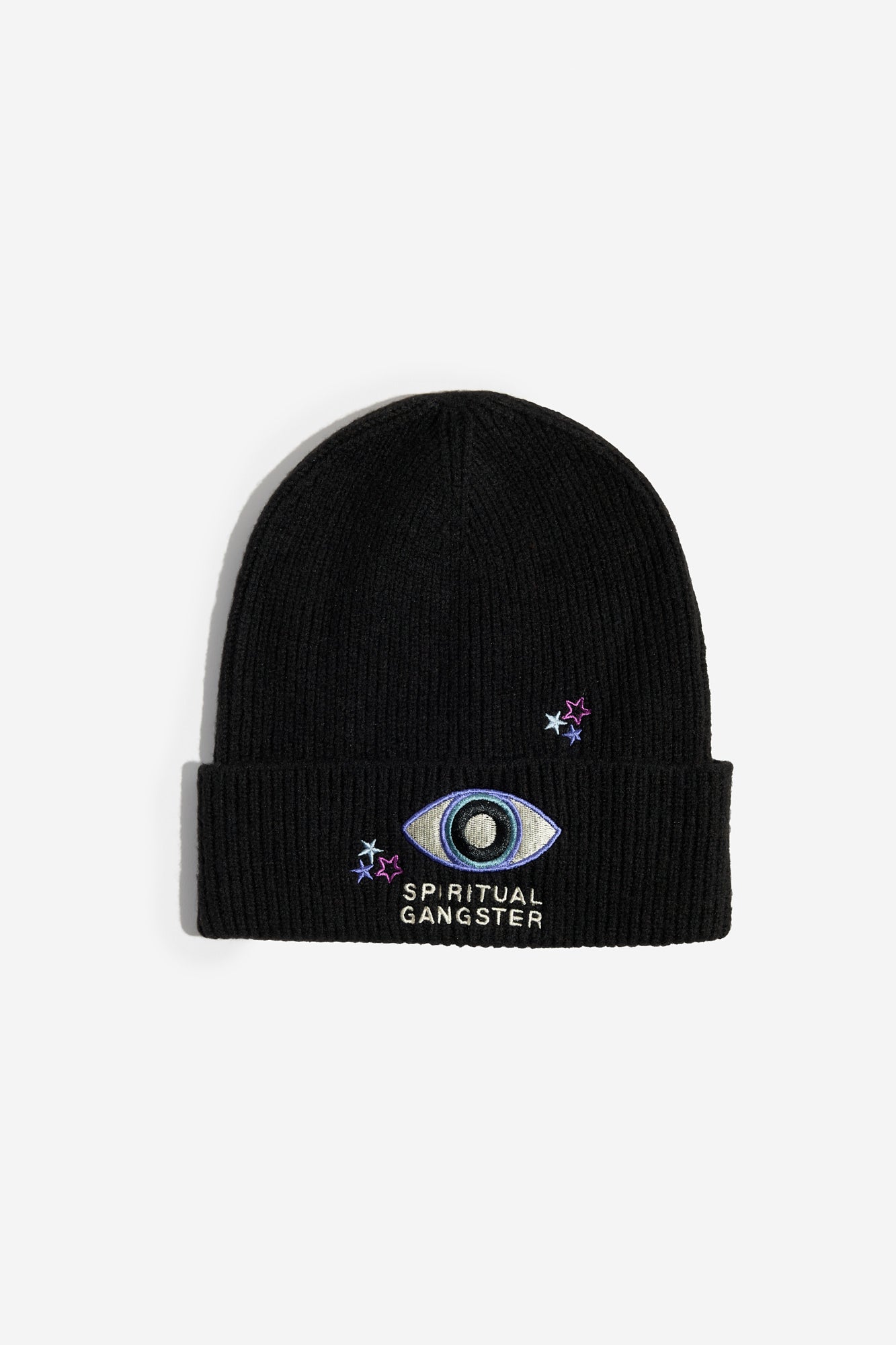 SPIRITUAL GANGSTER STARRY EYE BEANIE BLACK