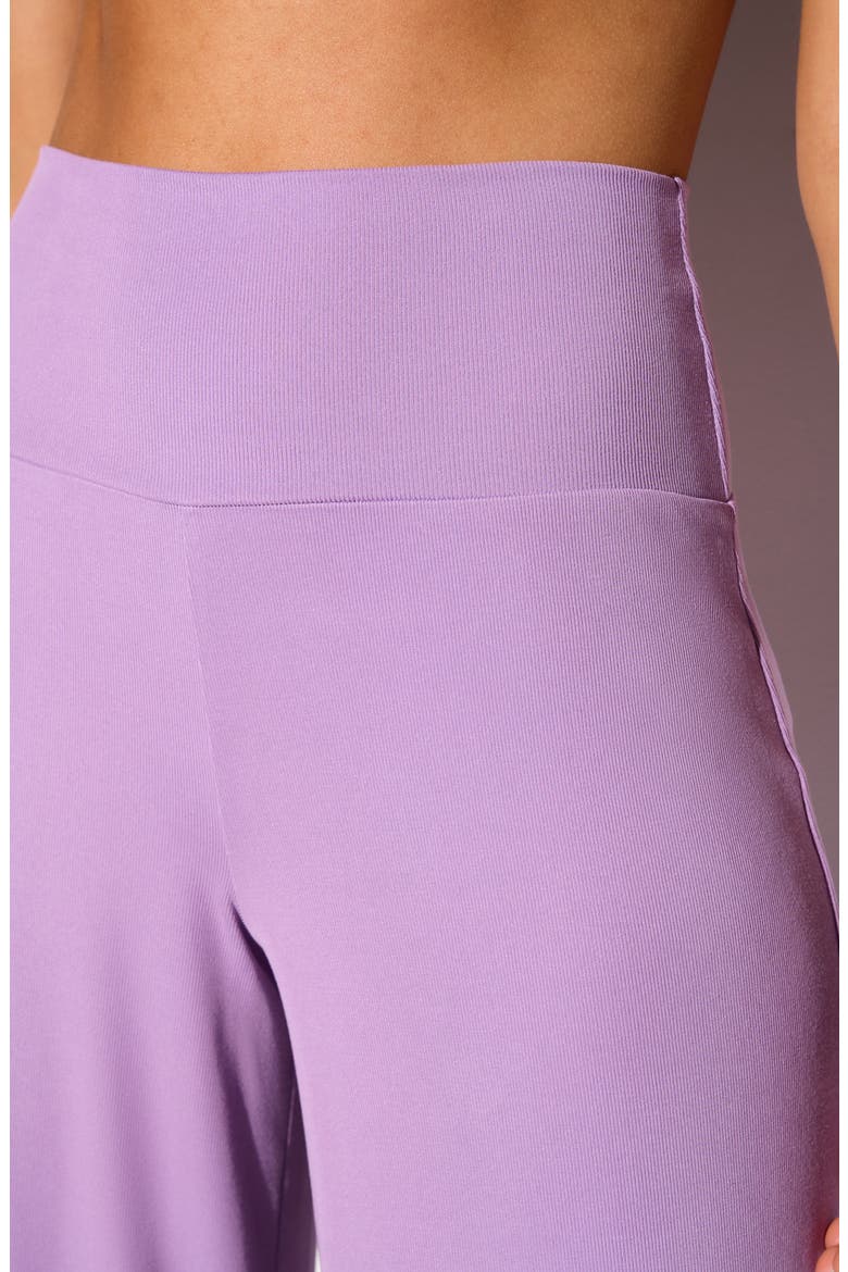 SPIRITUAL GANGSTER ZEN RIB JOURNEY WIDE LEG PANT AMETHYST