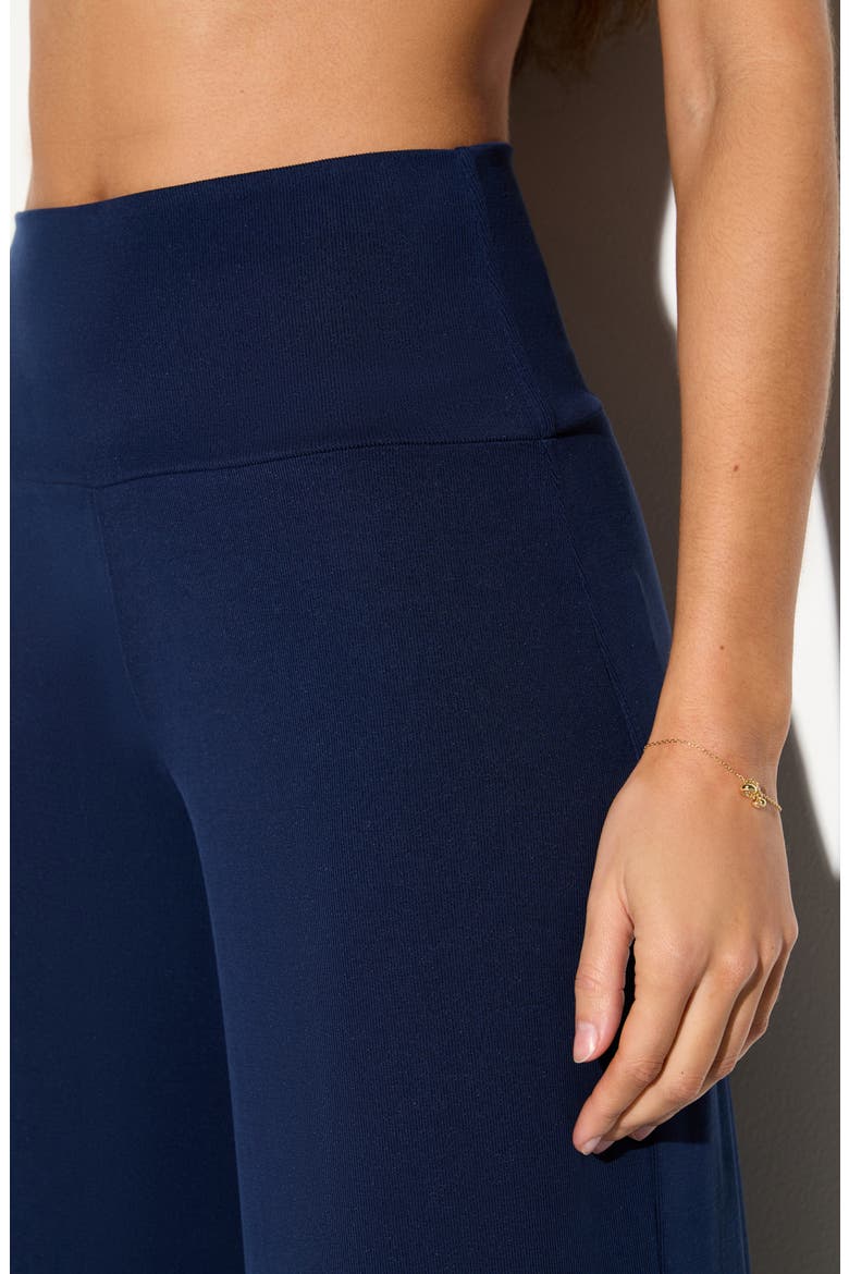 SPIRITUAL GANGSTER ZEN RIB JOURNEY WIDE LEG PANT INDIGO