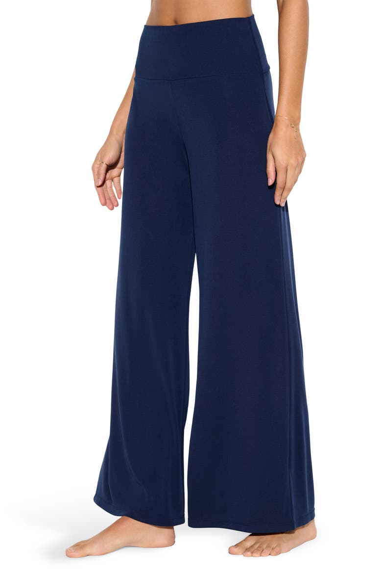 SPIRITUAL GANGSTER ZEN RIB JOURNEY WIDE LEG PANT INDIGO