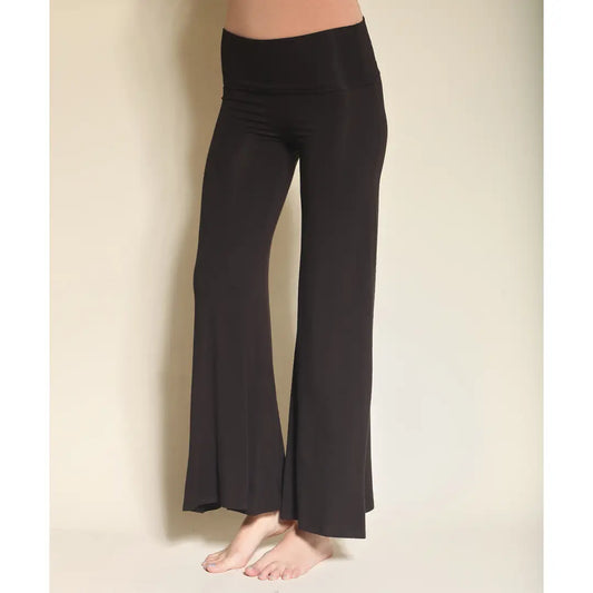 STUDIO KO  Organic Bamboo Classic Palazzo Pant Black