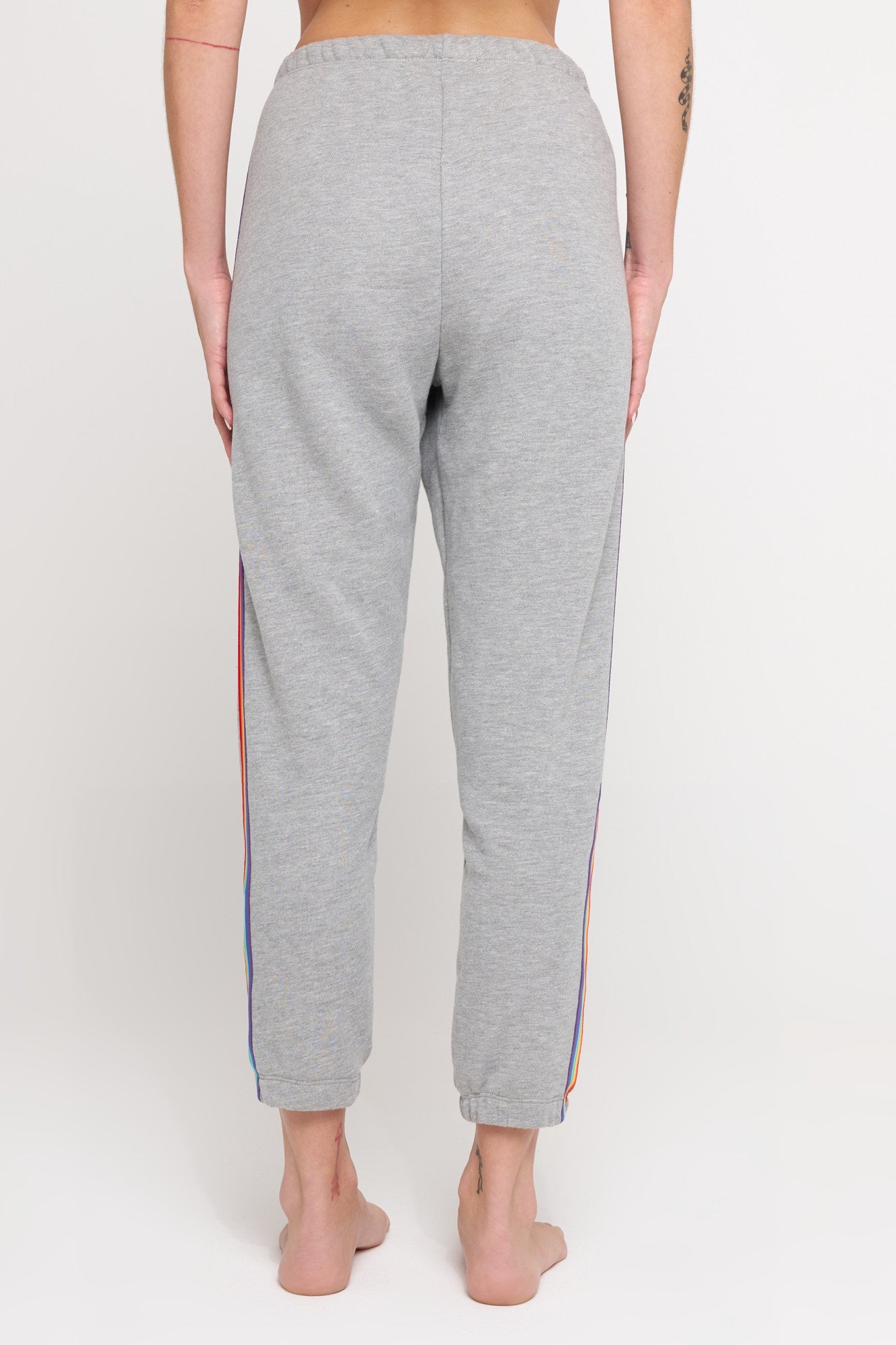 SPIRITUAL GANGSTER RAINBOW LUNA SWEATPANT HEATHER ASH