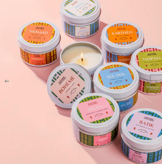 FEATHER AND COCO SEL SOL CANDLE 4 OZ TIN