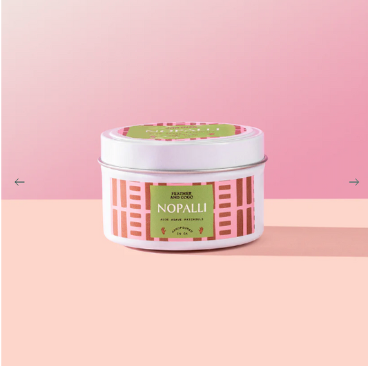 FEATHER AND COCO NOPALLI CANDLE 4 OZ TIN
