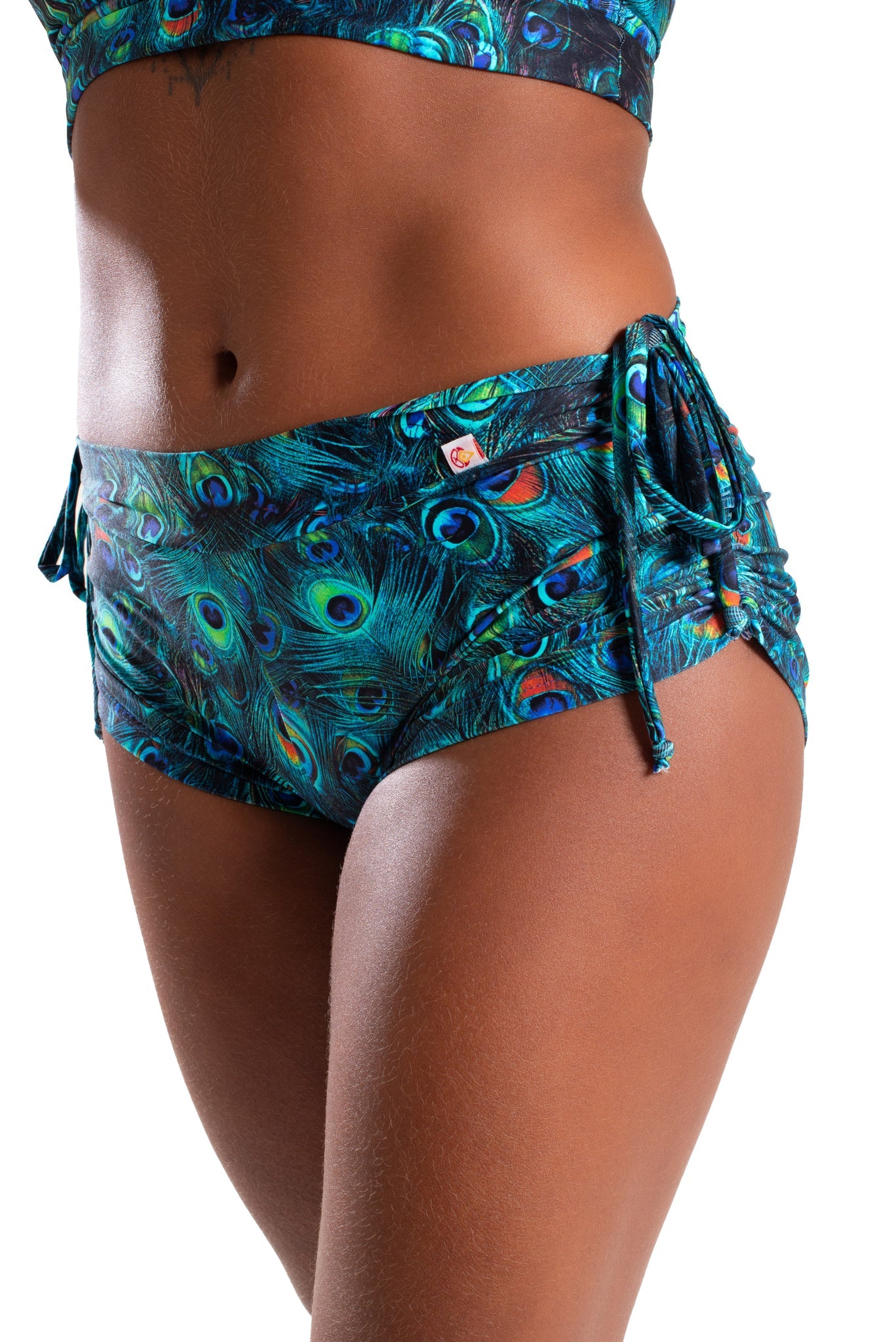 SHAKTI ACTIVEWEAR SIDE STRING  SHORT COOL FORM LIGHT PEACOCK HELM