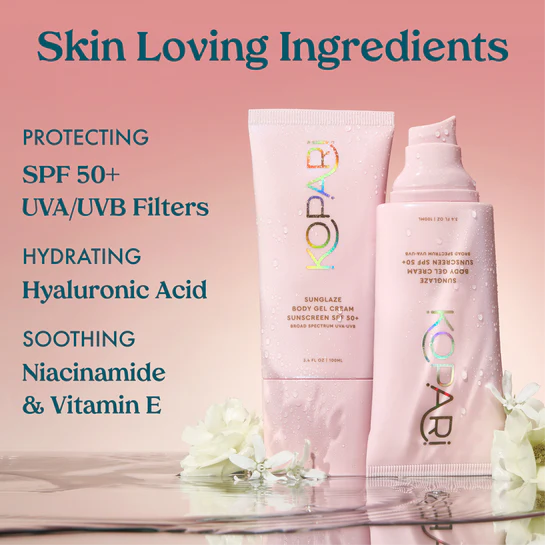 Sunglaze Body Gel Cream Sunscreen SPF 50+