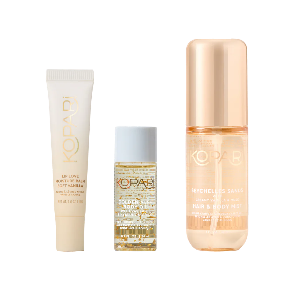 KOPARI SUNKISSED VANILLA BODY AND LIP KIT