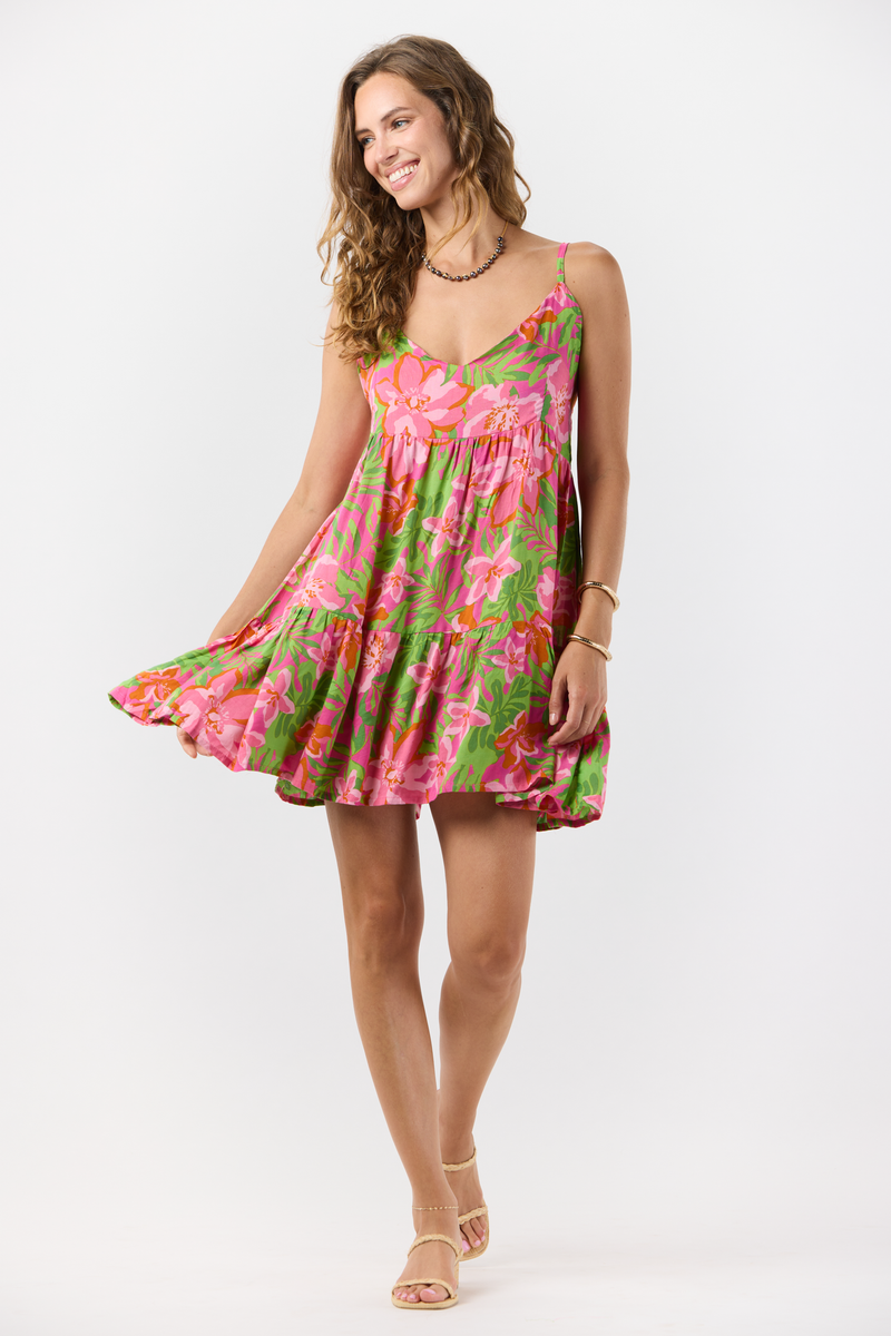 TIARE HAWAII Jenna Mini Dress Honduras Pink