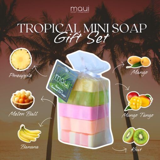 MAUI SOAP COMPANY TROPICAL MINI SOAP GIFT SET