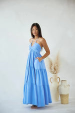 BLANCO BY NATURE CARLOTTA DRESS AZURE