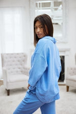BLANCO BY NATURE HARLOW TOP AZURE