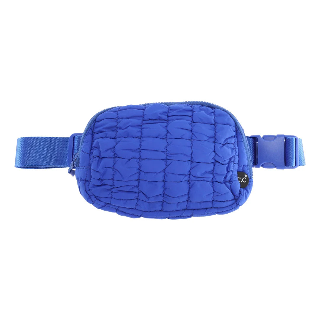 SALE CC BEANIE QUILTED PUFFER BELT BAG MULTIPLE COLORS