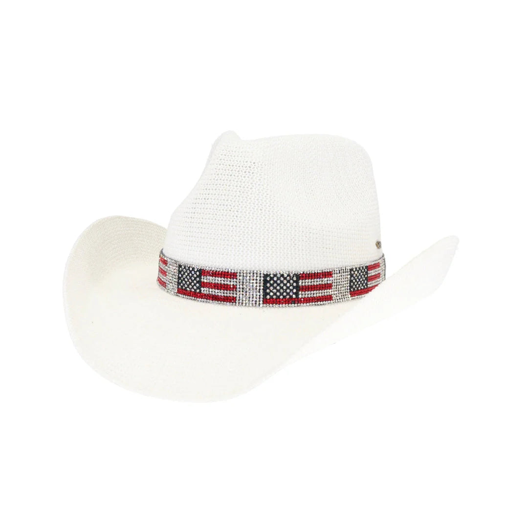 CC BEANIE FAIRHOPE COWBOY HAT MULTIPLE COLORS FOURTH OF JULY HAT