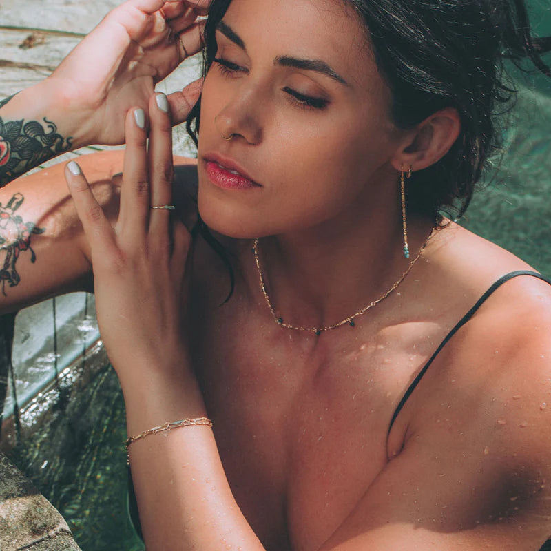 In Situ Verre de Mer Ring 14K Gold Fill