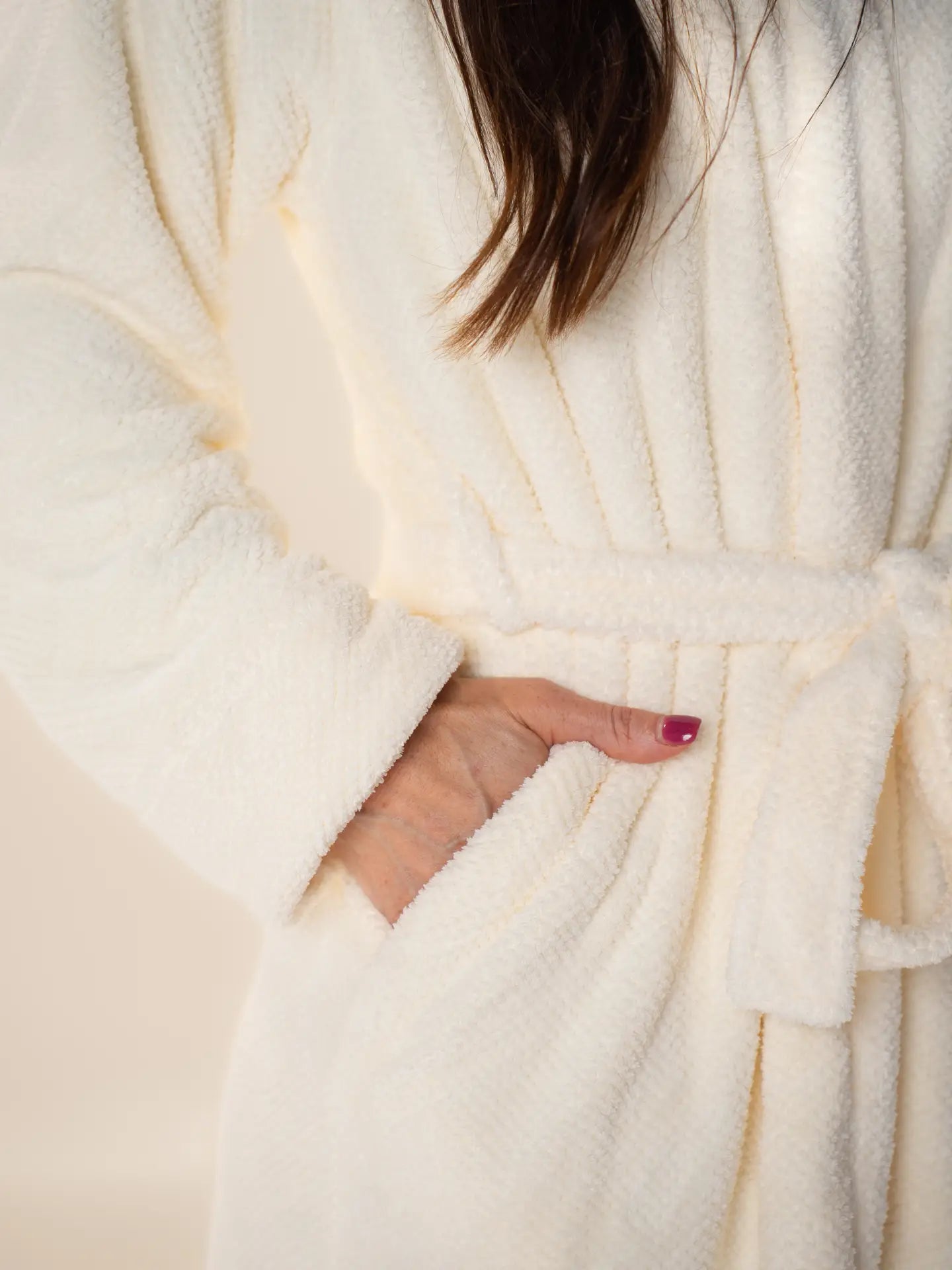 VOLO BATH ROBE SALT WHITE