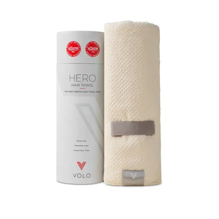 VOLO Hero Hair Towel Salt White