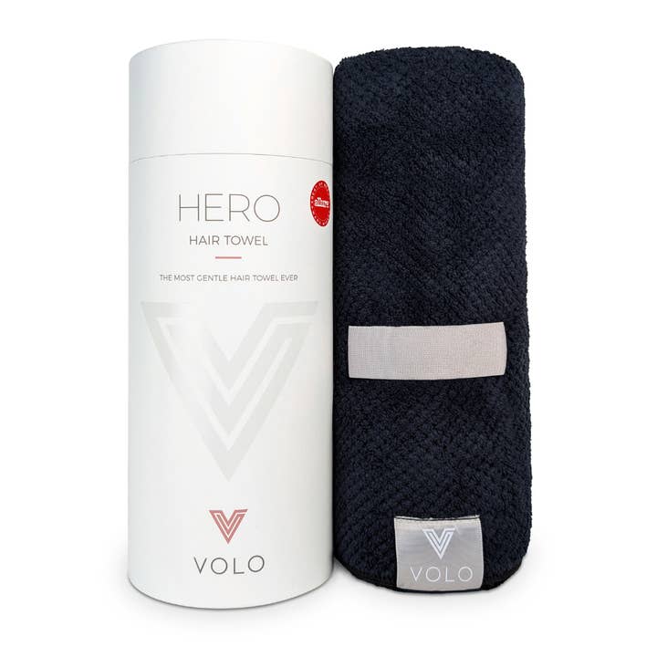 VOLO Hero Hair Towel Vinyl Black