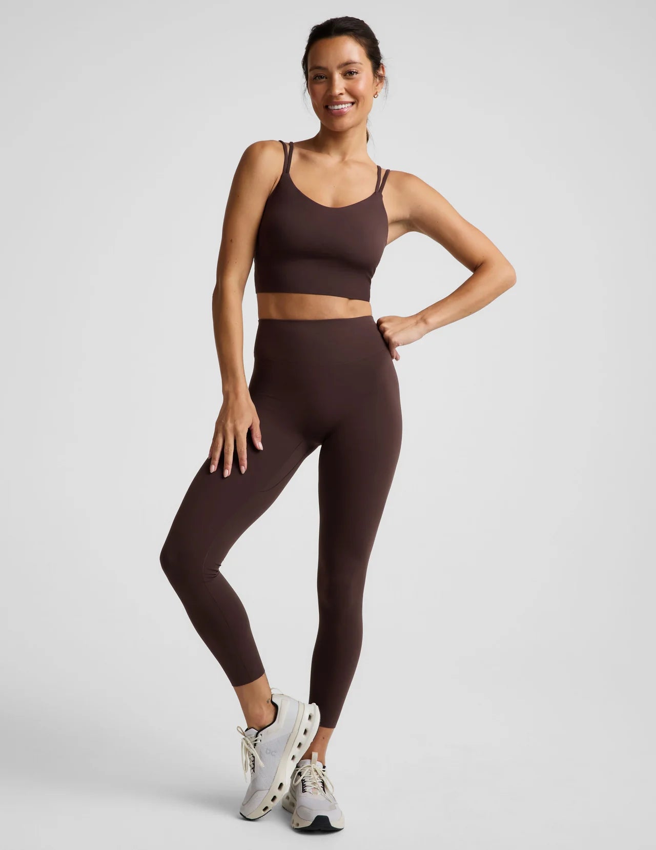 BEYOND YOGA GLOZONE HIGH WAIST MIDI  LEGGING COCO PLUM