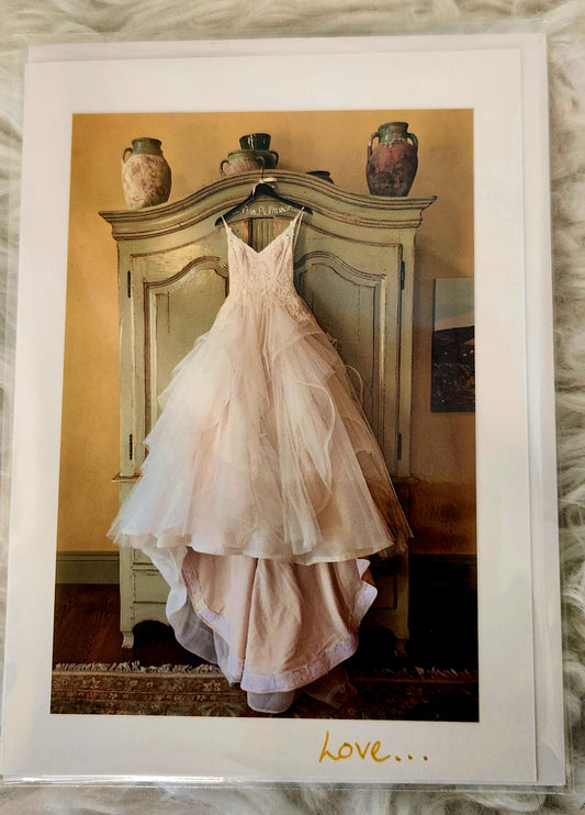 BARBSCARDS WEDDING DRESS LOVE